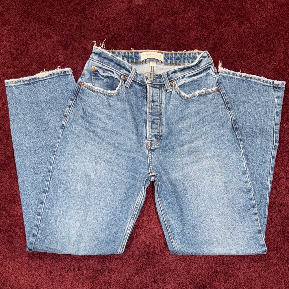 Abercrombie & Fitch The Dad High Rise Curve Love